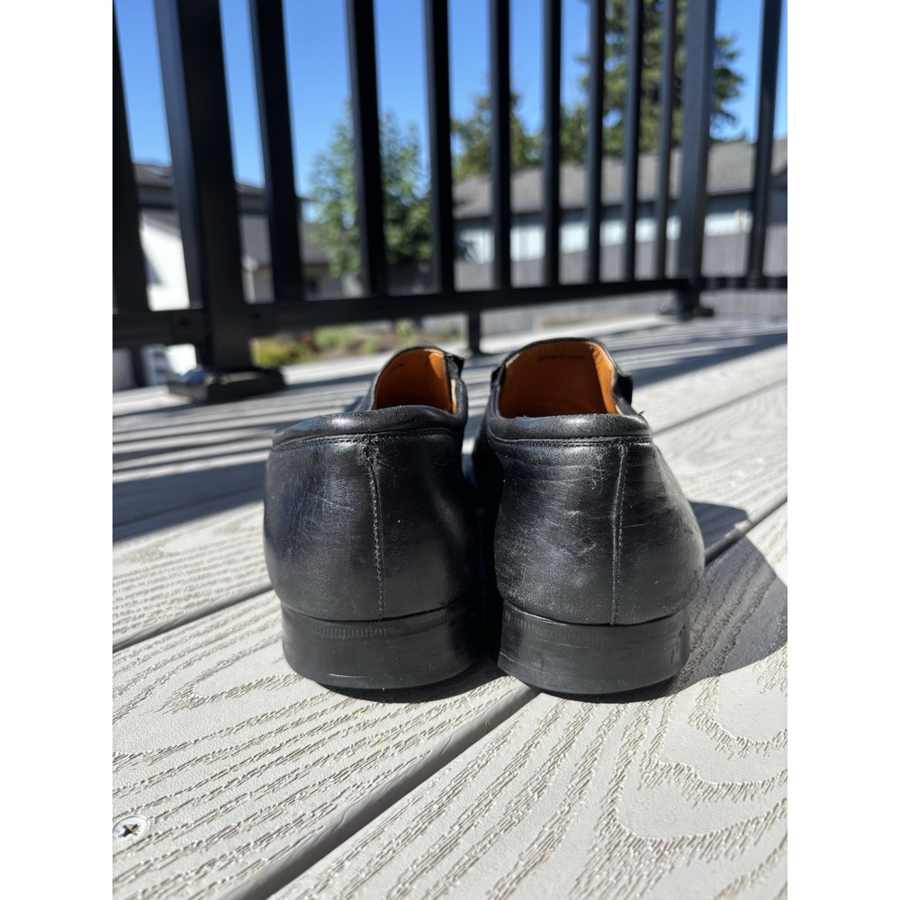 Magnanni Dominguez Black Leather Slip-On Loafers Men's Size 8.5 D Spain 12655 - Picture 11 of 12